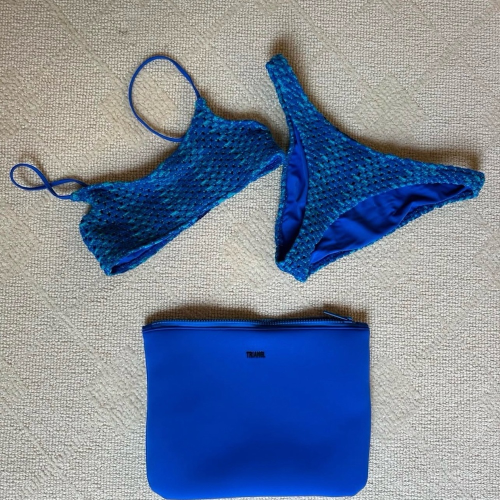 Triangl Swimwear Blue Mica- Nayarit Triangl Bathing Suit Set